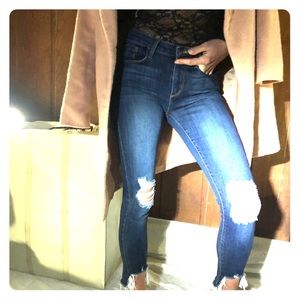 JustBlack distressed denim jeans